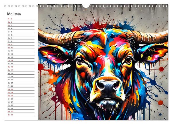 Produktbild: Street Art Sternzeichen (Wandkalender 2026 DIN A3 quer), CALVENDO Monatskalender