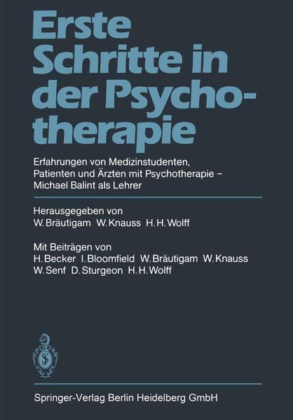 Produktbild: Erste Schritte in der Psychotherapie