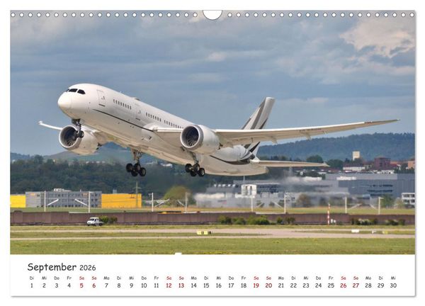 Produktbild: Flugzeuge auf Europas Flugh&auml;fen (Wandkalender 2026 DIN A3 quer), CALVENDO Monatskalender