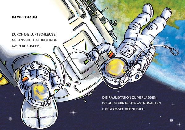 Produktbild: Lesel&ouml;wen 1. Klasse - Alarm auf der Weltraumstation