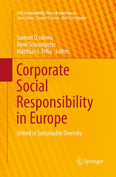 Produktbild: Corporate Social Responsibility in Europe