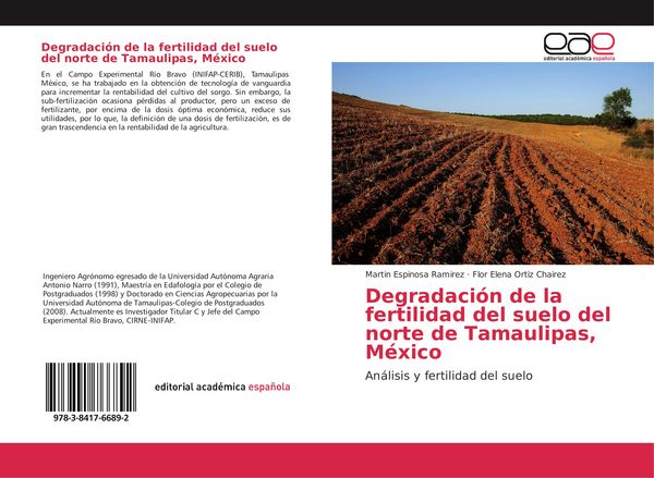 Produktbild: Degradaci&oacute;n de la fertilidad del suelo del norte de Tamaulipas, M&eacute;xico