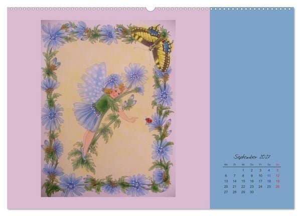 Produktbild: Blumen Elfen (hochwertiger Premium Wandkalender 2027 DIN A2 quer), Kunstdruck in Hochglanz