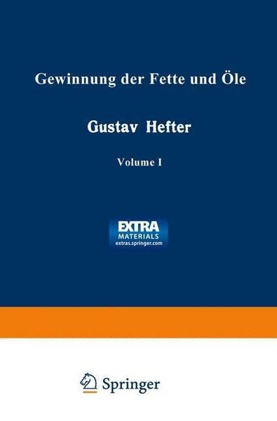 Produktbild: Gewinnung der Fette und &Ouml;le