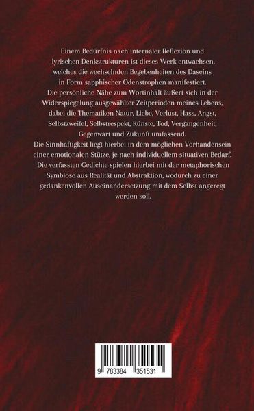 Produktbild: Manifest meiner Innerlichkeit - ein Gedichtband &uuml;ber die vielschichtigen Empfindungen des Lebens