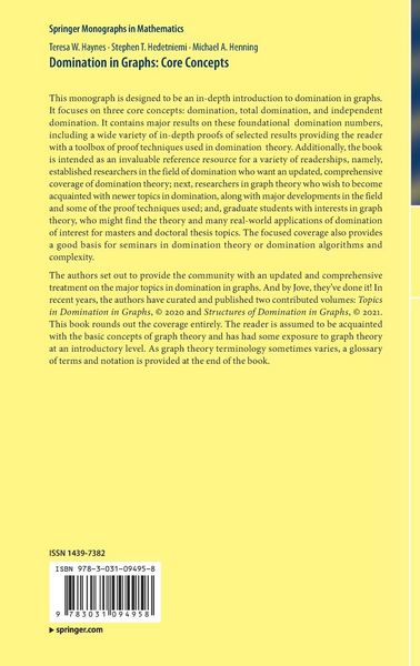 Produktbild: Domination in Graphs: Core Concepts