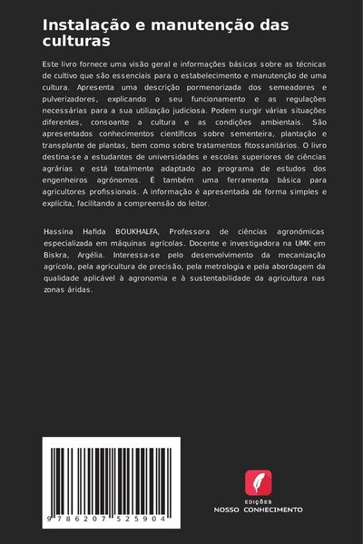 Produktbild: Instala&ccedil;&atilde;o e manuten&ccedil;&atilde;o das culturas