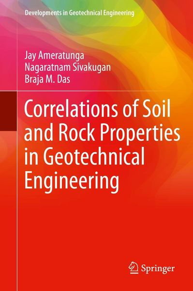 Produktbild: Correlations of Soil and Rock Properties in Geotechnical Engineering