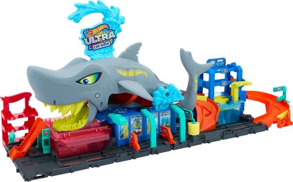 Produktbild: Hot Wheels City Ultimative Hai Auto-Waschanlage