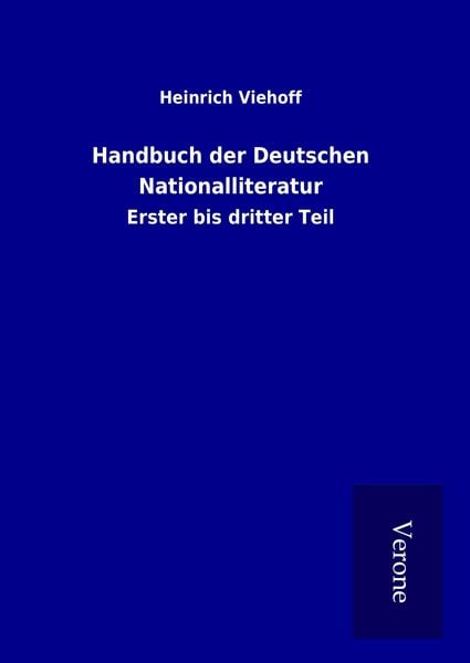 Produktbild: Handbuch der Deutschen Nationalliteratur