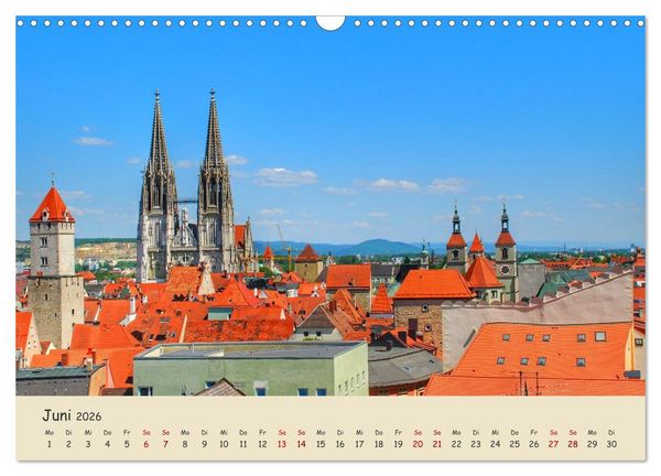 Produktbild: Regensburg. Du bist so sch&ouml;n (Wandkalender 2026 DIN A3 quer), CALVENDO Monatskalender
