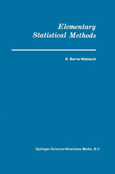 Produktbild: Elementary Statistical Methods