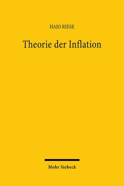 Produktbild: Theorie der Inflation