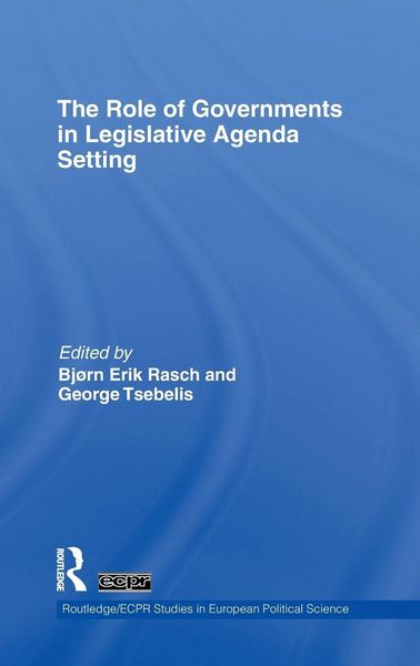 Produktbild: The Role of Governments in Legislative Agenda Setting