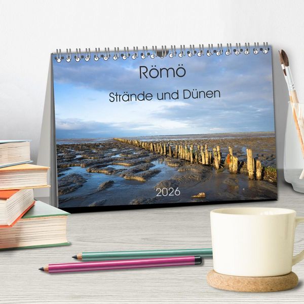 Produktbild: R&ouml;m&ouml; - Str&auml;nde und D&uuml;nen (Tischkalender 2026 DIN A5 quer), CALVENDO Monatskalender