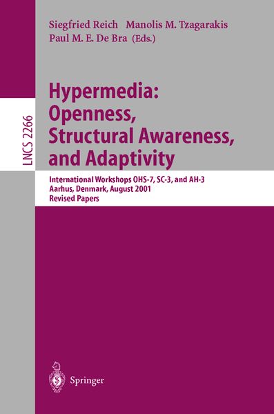 Produktbild: Hypermedia: Openness, Structural Awareness, and Adaptivity