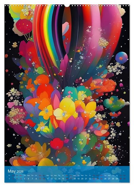 Produktbild: Rainbow Horizons (High Quality Premium Wall Calendar 2026 DIN A2 portrait),CALVENDO 12 Month Wall Calendar