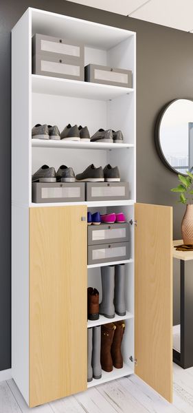 Produktbild: XL Holz Gro&szlig;er Schuhschrank Schuhkommode Lona 6