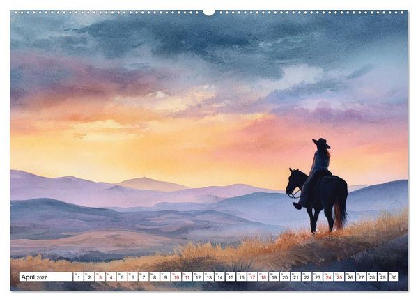 Produktbild: Western Horizonte (Wandkalender 2027 DIN A2 quer), CALVENDO Monatskalender