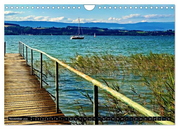 Produktbild: Murten &ndash; Historischer Charme am Ufer des Murtensees (Wandkalender 2026 DIN A4 quer), CALVENDO Monatskalender