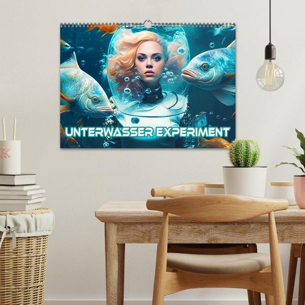 Produktbild: Unterwasser Experiment (Wandkalender 2026 DIN A3 quer), CALVENDO Monatskalender