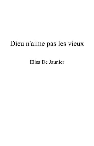 Produktbild: Dieu n'aime pas les vieux