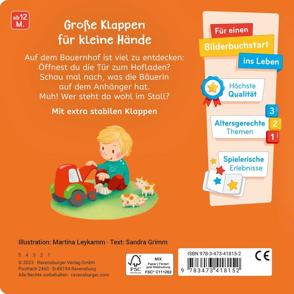 Produktbild: Was siehst du? Klapp auf, klapp zu! Mein Bauernhof