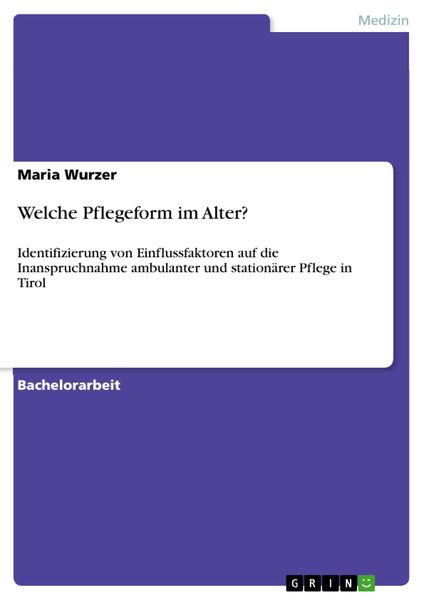 Produktbild: Welche Pflegeform im Alter?