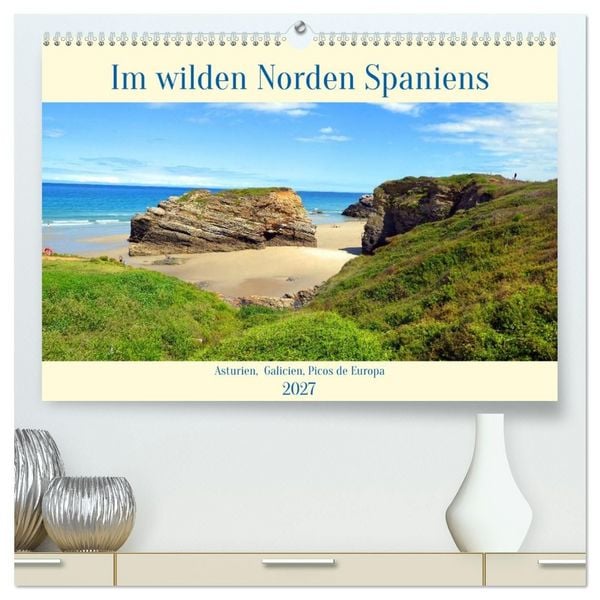 Produktbild: Im wilden Norden Spaniens, Asturien, Galicien, Picos de Europaa (hochwertiger Premium Wandkalender 2027 DIN A2 quer), Kunstdruck in Hochglanz