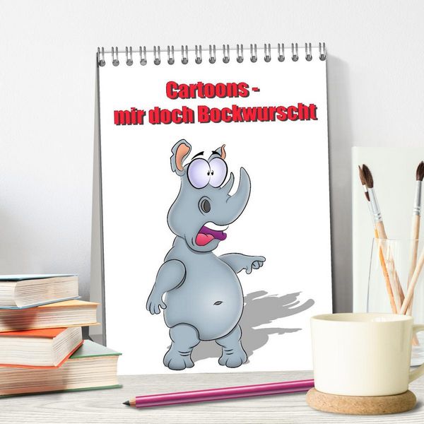 Produktbild: Cartoons - mir doch Bockwurscht (Tischkalender 2026 DIN A5 hoch), CALVENDO Monatskalender