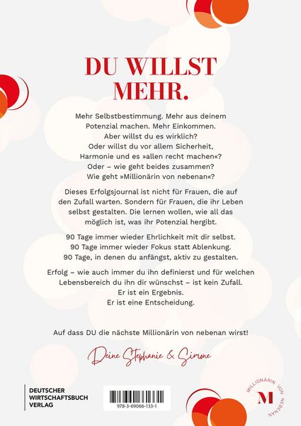 Produktbild: Dein Erfolgsjournal f&uuml;r die n&auml;chste Million&auml;rin von nebenan