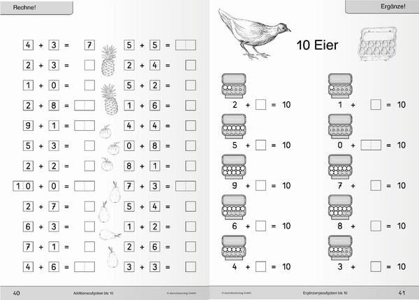 Produktbild: Ich kann rechnen 1 und 2 - Ausgabe in A4 - Sch&uuml;lerarbeitshefte f&uuml;r die 1. Klasse