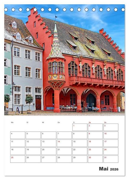 Produktbild: Freiburg - Reiseplaner (Tischkalender 2026 DIN A5 hoch), CALVENDO Monatskalender