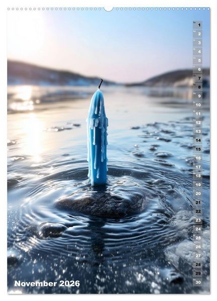 Produktbild: Kerzenwelt (Wandkalender 2026 DIN A2 hoch), CALVENDO Monatskalender