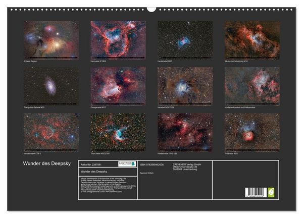 Produktbild: Wunder des Deepsky (Wandkalender 2027 DIN A2 quer), CALVENDO Monatskalender