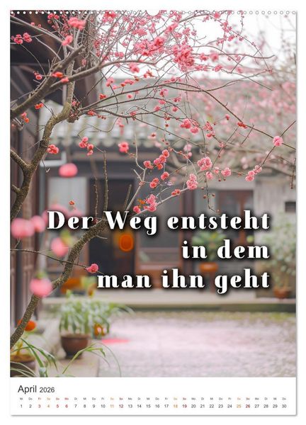 Produktbild: Zen Garten - Wo Natur und Geist in Einklang sind (hochwertiger Premium Wandkalender 2026 DIN A2 hoch), Kunstdruck in Hochglanz