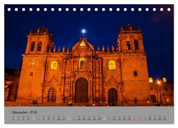 Produktbild: Peru 2026 (Tischkalender 2026 DIN A5 quer), CALVENDO Monatskalender