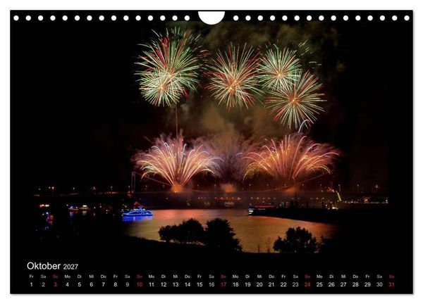 Produktbild: Feuerwerks - Impressionen (Wandkalender 2027 DIN A4 quer), CALVENDO Monatskalender