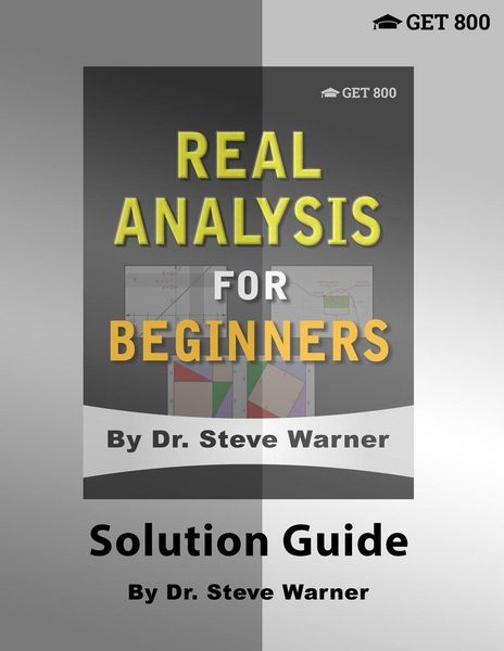 Produktbild: Real Analysis for Beginners - Solution Guide