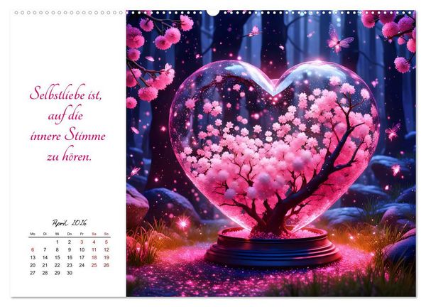 Produktbild: Dein Jahr gef&uuml;llt mit Selbstliebe (Wandkalender 2026 DIN A2 quer), CALVENDO Monatskalender