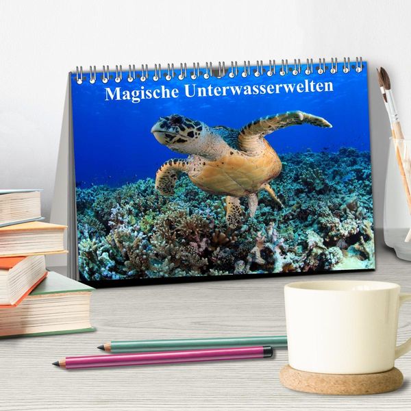 Produktbild: Magische Unterwasserwelten (Tischkalender 2026 DIN A5 quer), CALVENDO Monatskalender