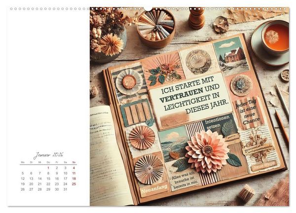 Produktbild: Soulful Days - Dein Selfcare-Kalender (hochwertiger Premium Wandkalender 2026 DIN A2 quer), Kunstdruck in Hochglanz
