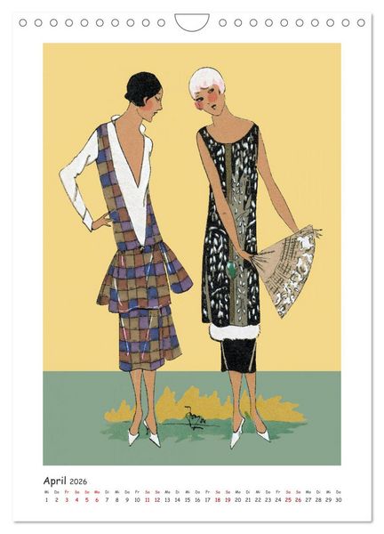 Produktbild: Paris Fashion Art d&eacute;co (Wandkalender 2026 DIN A4 hoch), CALVENDO Monatskalender