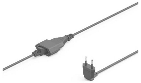 Produktbild: Hama 00223266 Strom Verl&auml;ngerungskabel Schwarz 3m H03VVH2-F 2G 0,75mm&sup2;