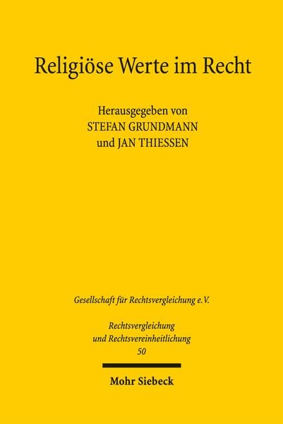 Produktbild: Religi&ouml;se Werte im Recht