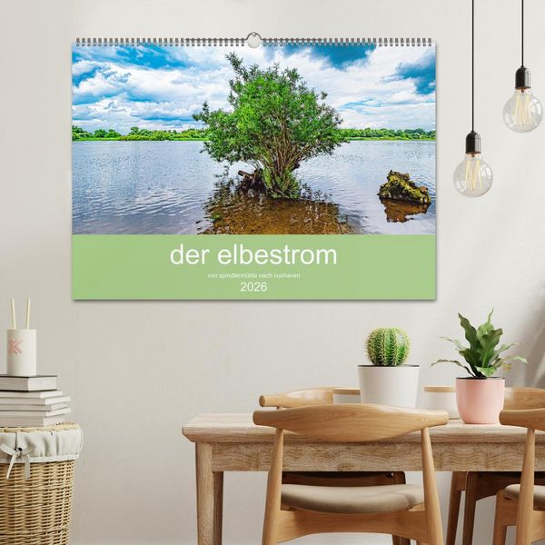 Produktbild: der elbestrom (Wandkalender 2026 DIN A2 quer), CALVENDO Monatskalender