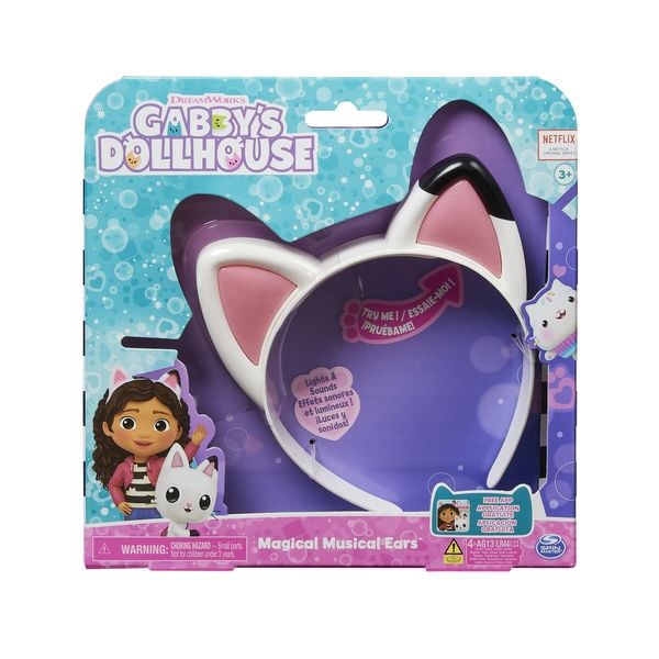 Gabby‘s Dollhouse, Magical Musical Cat Ears, Haarreif mit Katzenohren