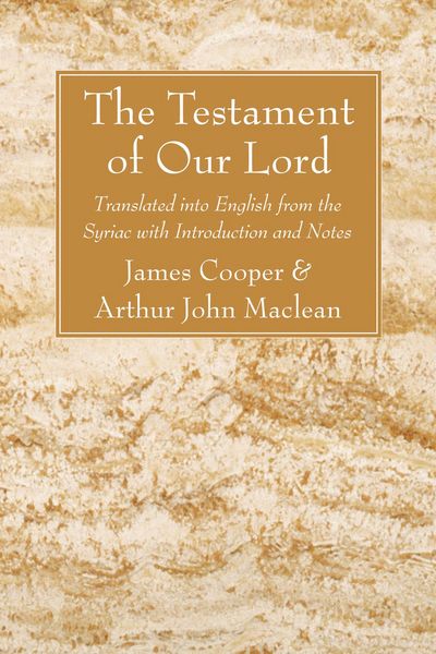 Produktbild: The Testament of Our Lord