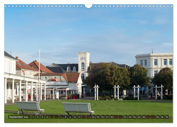 Produktbild: Ostfriesische Inseln - Borkum, Norderney, Juist, Baltrum, Langeoog, Spiekeroog, Wangerooge (Wandkalender 2026 DIN A3 quer), CALVENDO Monatskalender