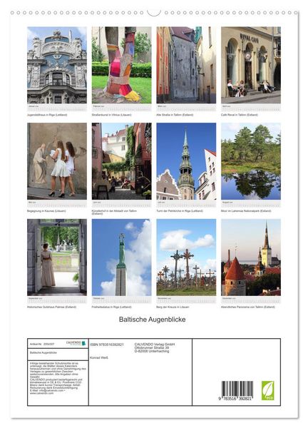 Produktbild: Baltische Augenblicke (hochwertiger Premium Wandkalender 2026 DIN A2 hoch), Kunstdruck in Hochglanz